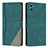 Funda de Cuero Cartera con Soporte Carcasa H10X para Motorola Moto E22S Verde