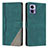 Funda de Cuero Cartera con Soporte Carcasa H10X para Motorola Moto Edge 30 Lite 5G Verde