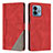 Funda de Cuero Cartera con Soporte Carcasa H10X para Motorola Moto G 5G (2023) Rojo