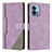 Funda de Cuero Cartera con Soporte Carcasa H10X para Motorola Moto G Stylus (2023) 4G Morado