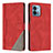 Funda de Cuero Cartera con Soporte Carcasa H10X para Motorola Moto G Stylus (2023) 4G Rojo