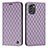 Funda de Cuero Cartera con Soporte Carcasa H10X para Nokia G60 5G Morado