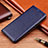 Funda de Cuero Cartera con Soporte Carcasa H11 para Apple iPhone 14 Azul