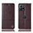 Funda de Cuero Cartera con Soporte Carcasa H11P para Motorola Moto Edge S30 Pro 5G Marron