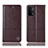 Funda de Cuero Cartera con Soporte Carcasa H11P para OnePlus Nord N200 5G Marron