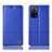 Funda de Cuero Cartera con Soporte Carcasa H11P para Oppo A55 5G Azul
