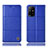 Funda de Cuero Cartera con Soporte Carcasa H11P para Oppo F19 Pro+ Plus 5G Azul