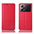 Funda de Cuero Cartera con Soporte Carcasa H11P para Oppo K10 Pro 5G Rojo