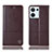 Funda de Cuero Cartera con Soporte Carcasa H11P para Oppo Reno9 5G Marron