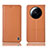 Funda de Cuero Cartera con Soporte Carcasa H11P para Xiaomi Mi 12 Ultra 5G Naranja