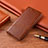 Funda de Cuero Cartera con Soporte Carcasa H12 para Apple iPhone 13 Pro Marron Claro