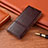 Funda de Cuero Cartera con Soporte Carcasa H14 para Apple iPhone 14 Marron