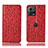 Funda de Cuero Cartera con Soporte Carcasa H15P para Motorola Moto Edge 30 Fusion 5G Rojo