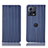 Funda de Cuero Cartera con Soporte Carcasa H16P para Motorola Moto S30 Pro 5G Azul