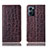 Funda de Cuero Cartera con Soporte Carcasa H16P para OnePlus Nord CE 2 5G Marron