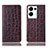 Funda de Cuero Cartera con Soporte Carcasa H16P para Oppo Reno8 Pro+ Plus 5G Marron