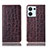 Funda de Cuero Cartera con Soporte Carcasa H16P para Oppo Reno9 Pro 5G Marron