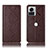 Funda de Cuero Cartera con Soporte Carcasa H19P para Motorola Moto Edge 30 Ultra 5G Marron