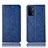 Funda de Cuero Cartera con Soporte Carcasa H19P para Oppo A54 5G Azul