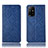 Funda de Cuero Cartera con Soporte Carcasa H19P para Oppo Reno5 Z 5G Azul