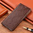 Funda de Cuero Cartera con Soporte Carcasa H19P para Realme 9 5G India Marron