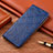 Funda de Cuero Cartera con Soporte Carcasa H19P para Sony Xperia 10 IV SOG07 Azul