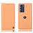 Funda de Cuero Cartera con Soporte Carcasa H21P para Motorola Moto Edge S30 5G Naranja