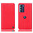 Funda de Cuero Cartera con Soporte Carcasa H21P para Motorola Moto Edge S30 5G Rojo