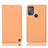 Funda de Cuero Cartera con Soporte Carcasa H21P para Motorola Moto G50 Naranja