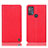 Funda de Cuero Cartera con Soporte Carcasa H21P para Motorola Moto G50 Rojo