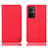 Funda de Cuero Cartera con Soporte Carcasa H21P para Oppo A96 5G Rojo