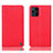 Funda de Cuero Cartera con Soporte Carcasa H21P para Oppo Find X3 5G Rojo