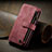 Funda de Cuero Cartera con Soporte Carcasa H26 para Apple iPhone 14 Rojo