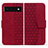 Funda de Cuero Cartera con Soporte Carcasa HF1 para Google Pixel 6 5G Rojo