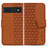 Funda de Cuero Cartera con Soporte Carcasa HF1 para Google Pixel 7 5G Marron