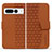 Funda de Cuero Cartera con Soporte Carcasa HF1 para Google Pixel 7 Pro 5G Marron