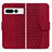 Funda de Cuero Cartera con Soporte Carcasa HF1 para Google Pixel 7 Pro 5G Rojo