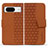 Funda de Cuero Cartera con Soporte Carcasa HF1 para Google Pixel 8 5G Marron