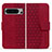 Funda de Cuero Cartera con Soporte Carcasa HF1 para Google Pixel 8 Pro 5G Rojo