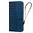 Funda de Cuero Cartera con Soporte Carcasa HF2 para Google Pixel 6 5G Azul