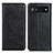 Funda de Cuero Cartera con Soporte Carcasa K01Z para Google Pixel 6a 5G Negro