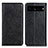 Funda de Cuero Cartera con Soporte Carcasa K01Z para Google Pixel 7 Pro 5G Negro