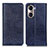 Funda de Cuero Cartera con Soporte Carcasa K01Z para Huawei Honor 60 5G Azul