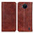 Funda de Cuero Cartera con Soporte Carcasa K01Z para Nokia C20 Plus Marron