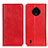 Funda de Cuero Cartera con Soporte Carcasa K01Z para Nokia C200 Rojo