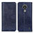 Funda de Cuero Cartera con Soporte Carcasa K01Z para Nokia C21 Azul