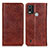 Funda de Cuero Cartera con Soporte Carcasa K01Z para Nokia C21 Plus Marron