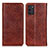 Funda de Cuero Cartera con Soporte Carcasa K01Z para Nokia G100 Marron