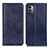 Funda de Cuero Cartera con Soporte Carcasa K01Z para Nokia G11 Azul