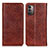 Funda de Cuero Cartera con Soporte Carcasa K01Z para Nokia G11 Marron